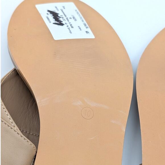 Anne Klein Tamsen Buckle Slide Sandal Women's Biscotti Size US10M EU41 - Picture 8 of 10